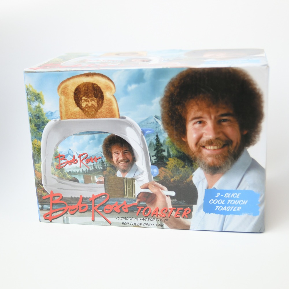 Bob Ross Kitchen 2 Slice Toaster Uncanny Brands Toasts‎ Bob's Image NEW IN BOX